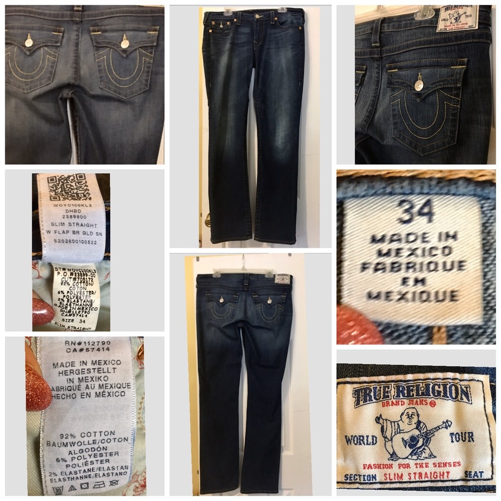 TRUE RELIGION SLIM STRAIGHT JEAN